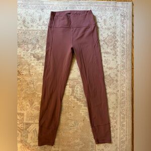 Lululemon Athletica High-Waisted Mauve Align Leggings 25” Size 6